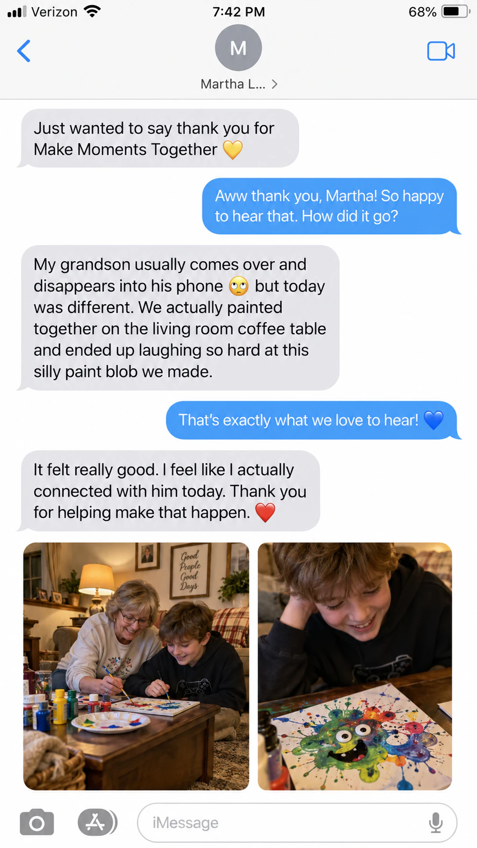 A grandmother shares how painting helped her reconnect with her grandson